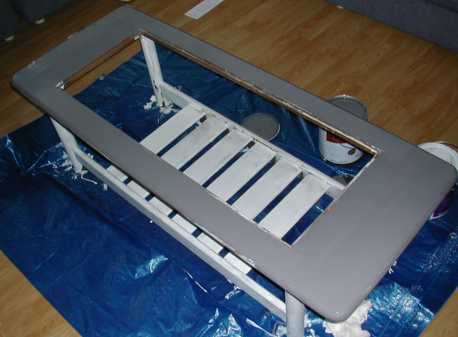 Primed and with the first coat